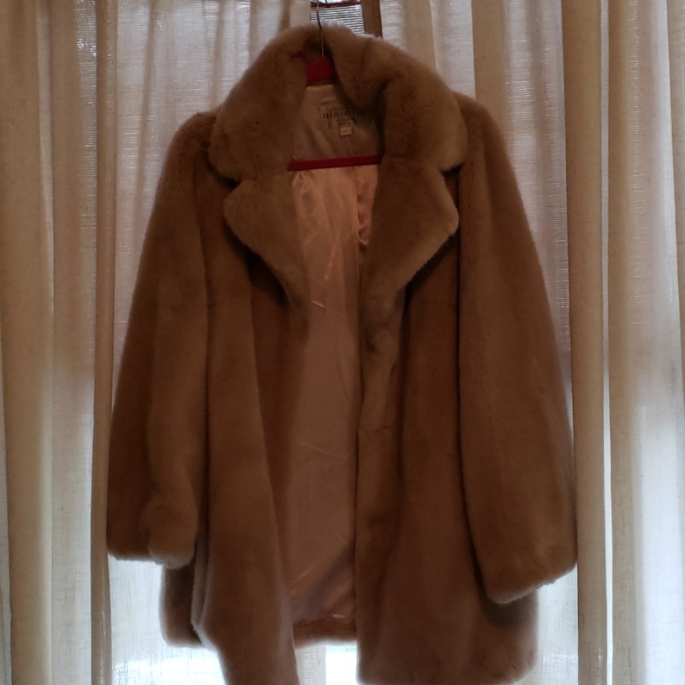 Faux fur coat